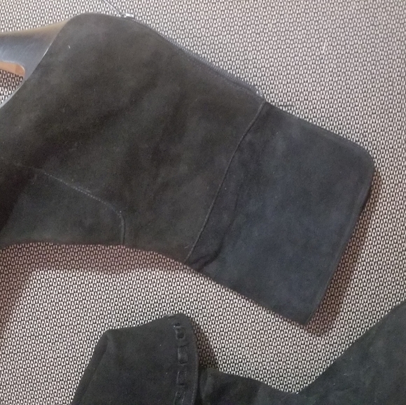 Saks fifth avenue black suede booties - Picture 3 of 3
